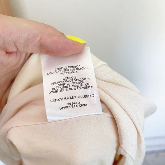 Jonathan Simkhai Cream Maxi Gown Strppy Dress Size 12 - Picture 12 of 12